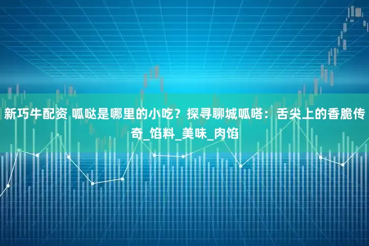 新巧牛配资 呱哒是哪里的小吃？探寻聊城呱嗒：舌尖上的香脆传奇_馅料_美味_肉馅